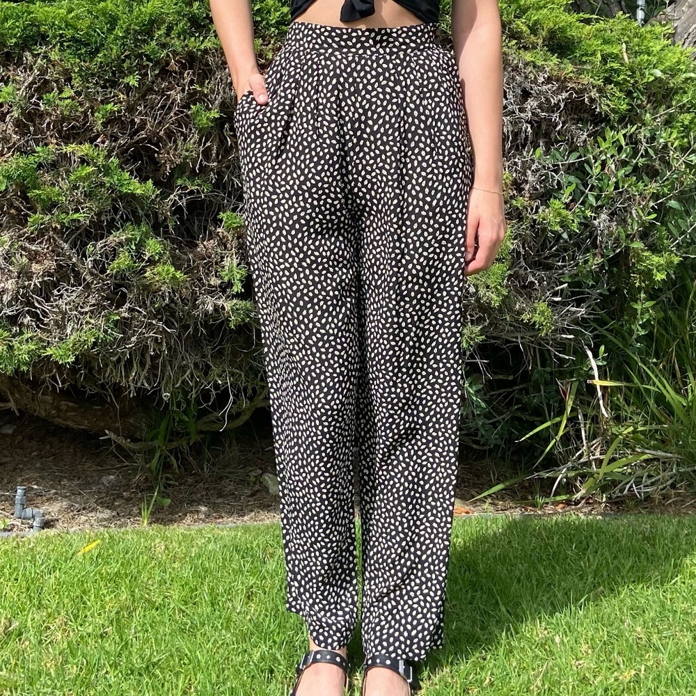Pleated Print Pant